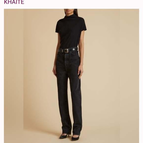Khaite Abli Women's Black Jeans - Picture 1 of 10